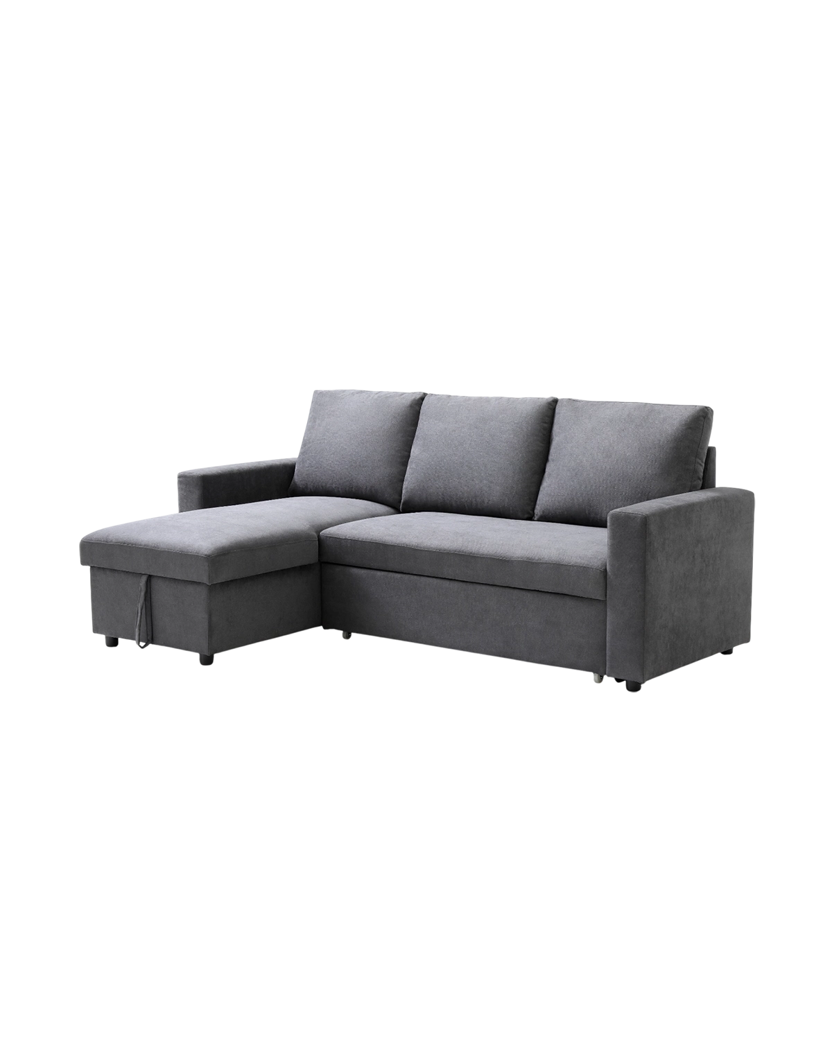 Sofá cama con chaise longue reversible y almacenaje Ivy