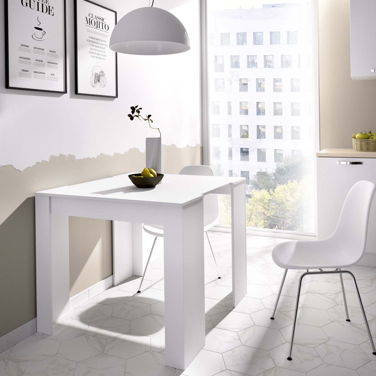 Mesa de comedor/consola extensible Kiona