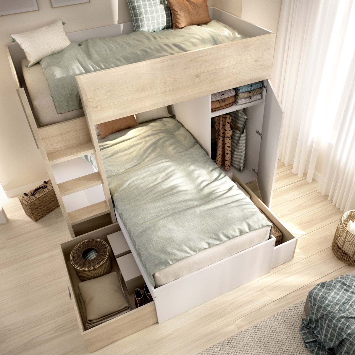 Cama tren reversible Move