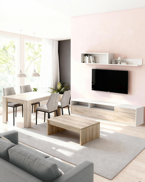 Pack ahorro comedor ocho piezas Bay