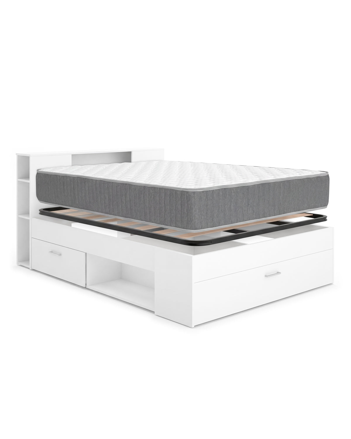 Pack ahorro matrimonio Cama Lanka con Cabecero, Colchón Aurea y Somier 135 x 190 cm
