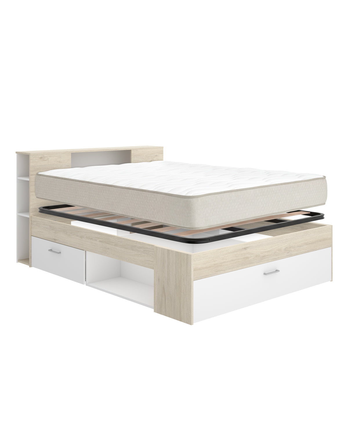 Pack ahorro matrimonio Cama Lanka con cabecero, Colchón Nova Plus y Somier 135 x 190 cm