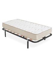 Pack somier lama ancha Kerry con Colchón viscoelástico Nova plus 90 x 190 cm