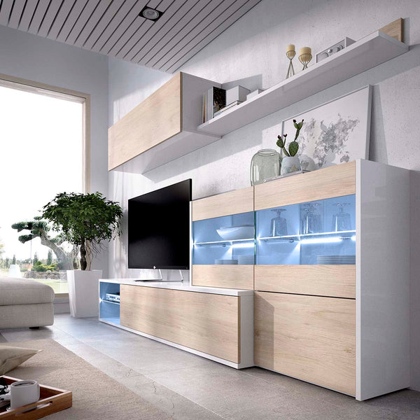 Mueble salón con luz Uma
